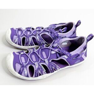 Keen Sz 2 Purple White Moxie Closed Toe Sandals Little Girls GUC